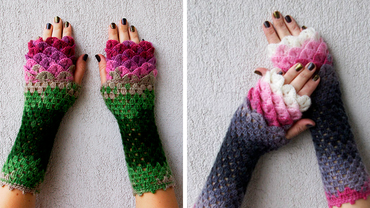 Эти необычные вязанные перчатки защитят ваши руки в осенние холода
