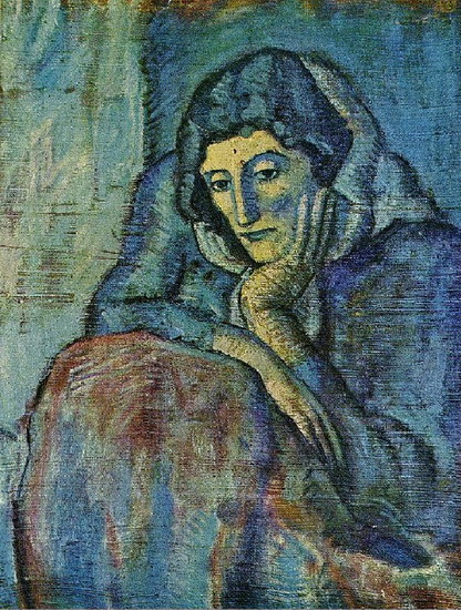 Женщина в голубом